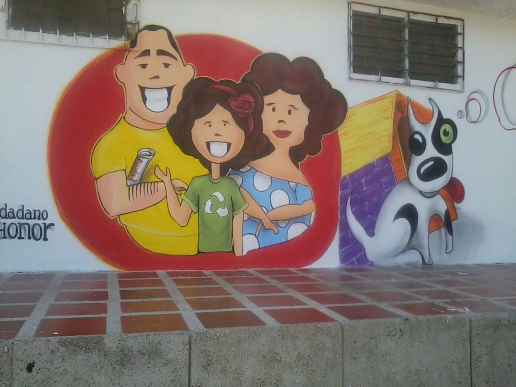 Mural de la responsabilidad en el Colegio Golda Meir